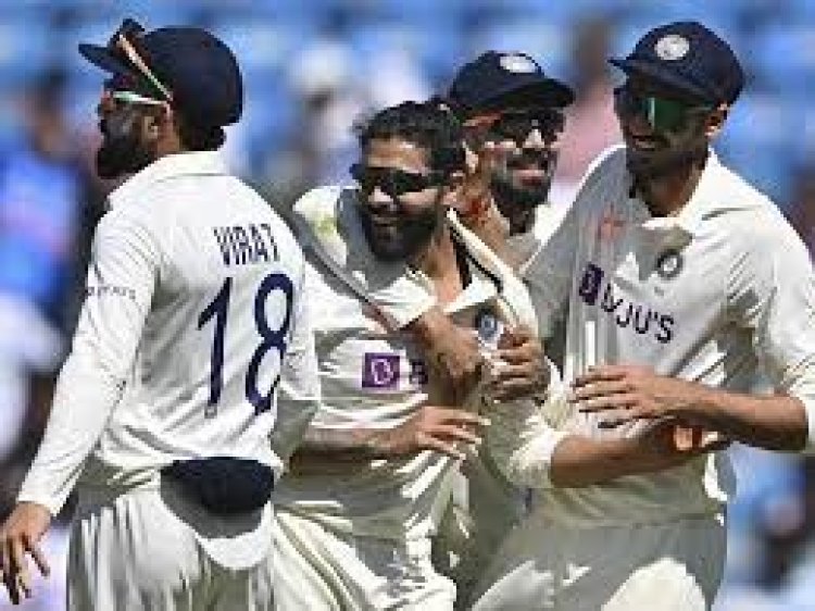 भारत-ऑस्ट्रेलिया पहला टेस्ट:पहली पारी में 177 पर सिमटे कंगारू, जडेजा ने लिए 5 विकेट; जवाब में टीम इंडिया 77/1